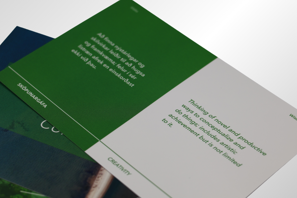 Styrkleikakort - Strengths cards