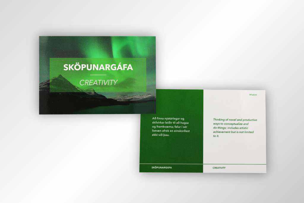 Styrkleikakort - Strengths cards